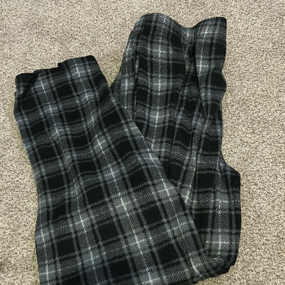 Plaid Black and Gray Pants
